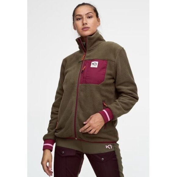 Kari Traa Rothe Fleece Full Zip Jacket Olive green - Picture 9 of 9